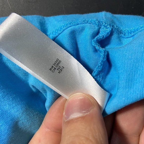 Calvin Klein Wide Neck T Shirt‎ Blue - Picture 4 of 4